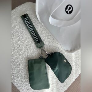 Lululemon Dual Pouch wristlet NEW